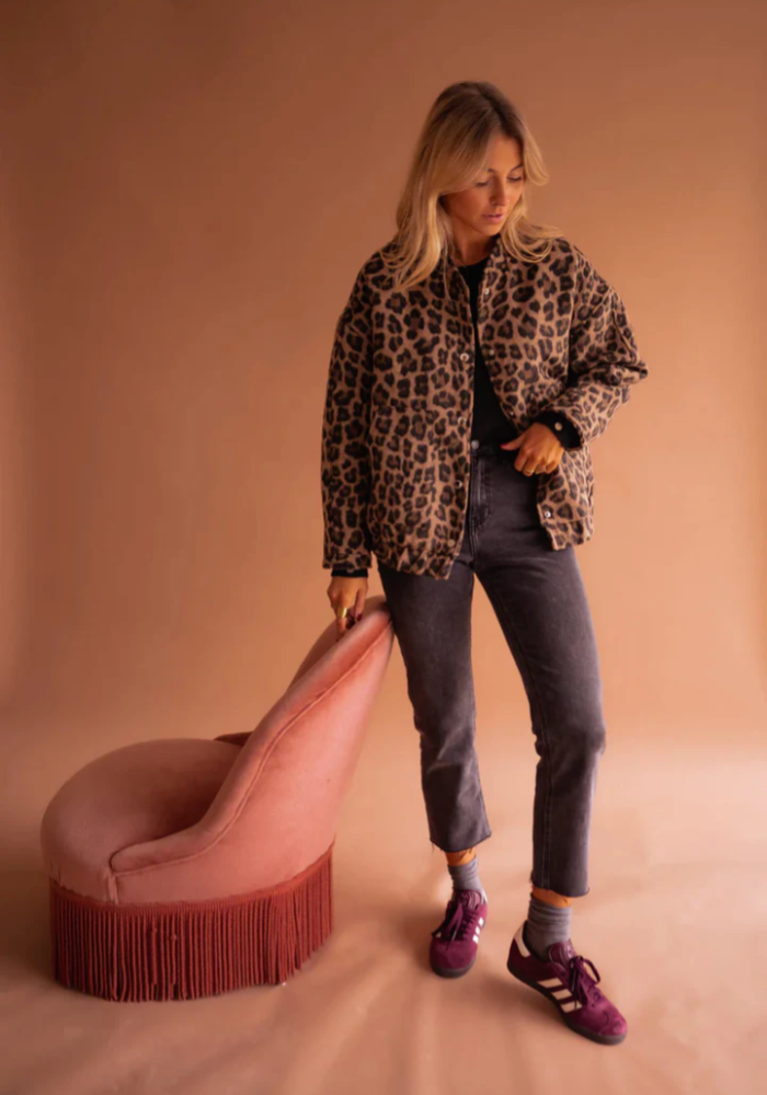 LEONA™ | Veste Bomber Léopard