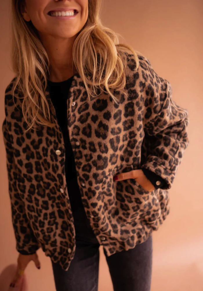 LEONA™ | Veste Bomber Léopard