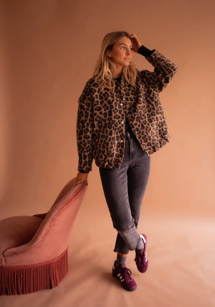 LEONA™ | Veste Bomber Léopard