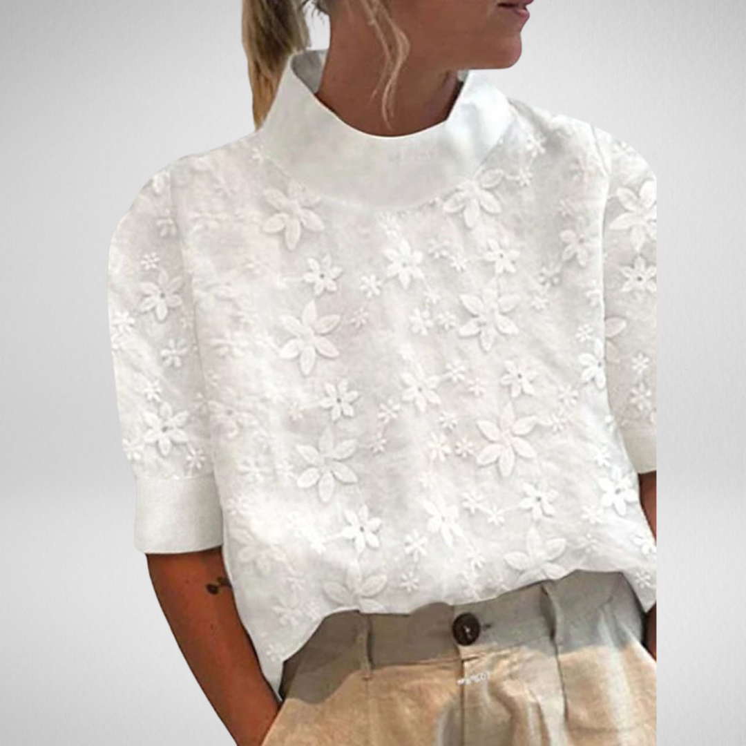Elodie – Blouse brodée