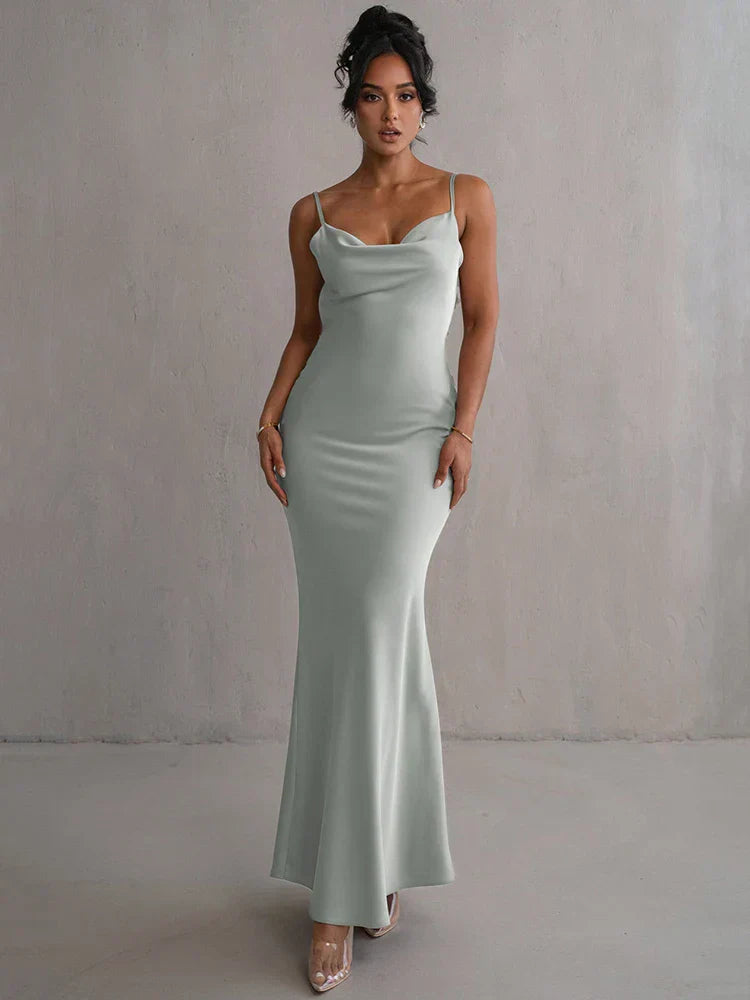 Azalée | Robe longue ample sans manches et sans dos
