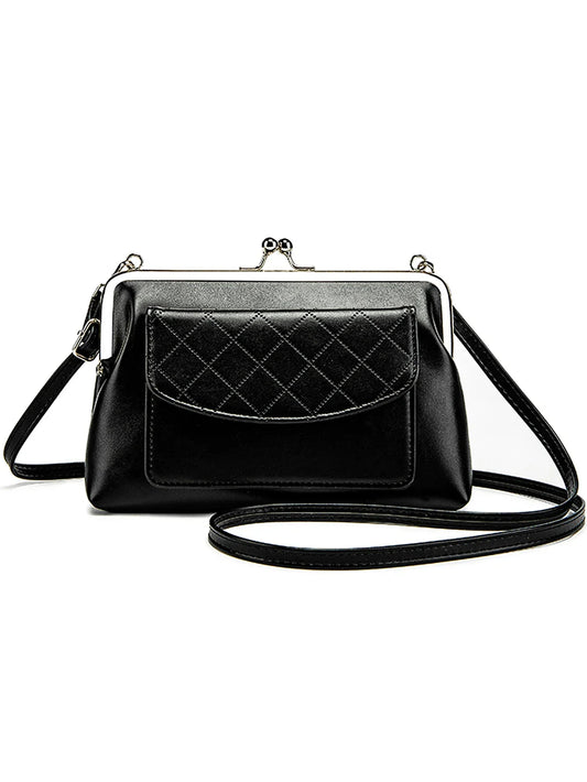 Léonie – Sac Bandoulière Décontracté Avec Fermeture En Forme De Lèvres Et Design Compact