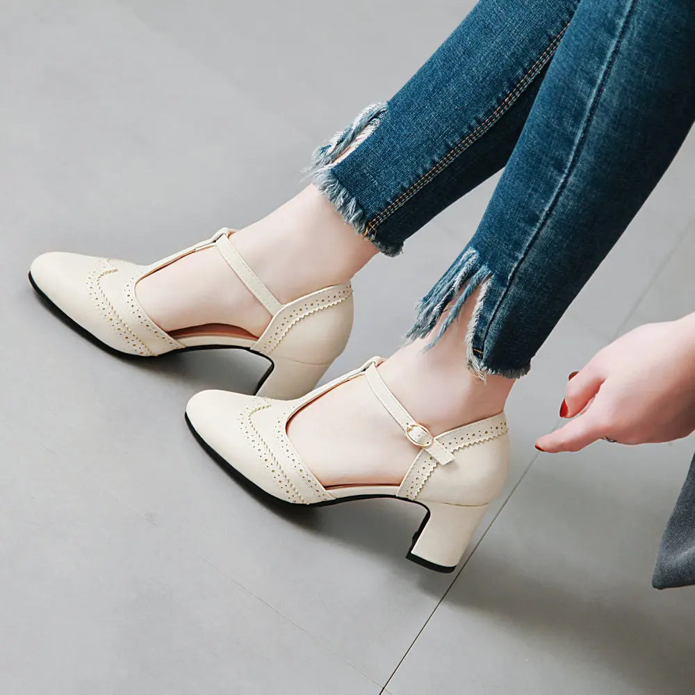 Aimy - Talons moyens épais et confortables