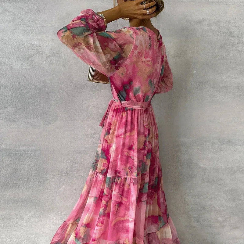 Robe Fleurie Fait Main Élégante Grace™