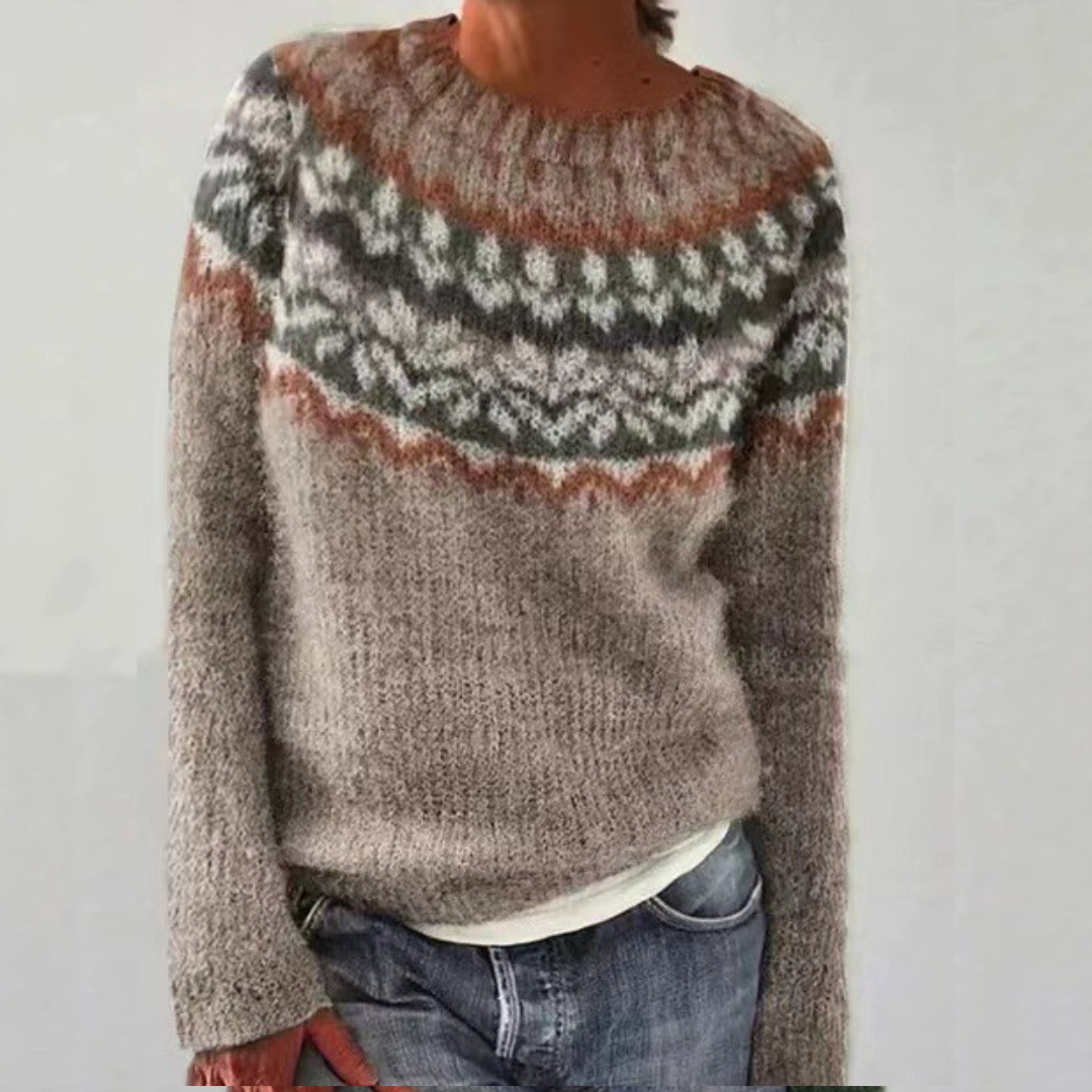 Chloe™ - Pull-over rétro confortable