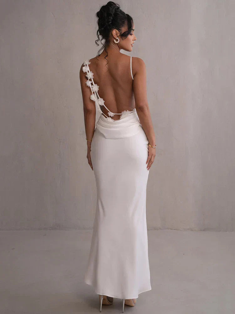 Azalée | Robe longue ample sans manches et sans dos