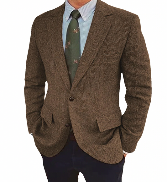 Alexander | Blazer en chevrons à coupe slim pour homme