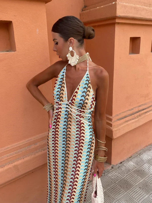 Roxanne | Abito Halter con Schiena Scoperta e Fascino Seducente