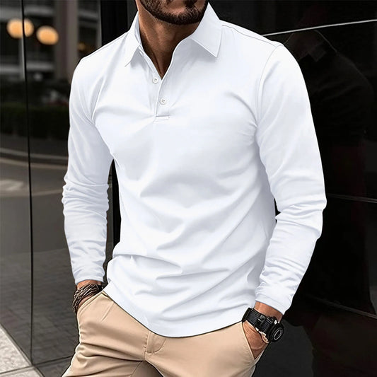 Ethan™ - Polo décontracté à manches longues