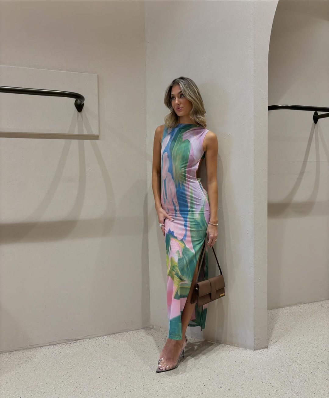 Nola | Robe longue pastel