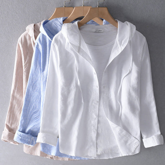 Elena | Blouse à capuche légère