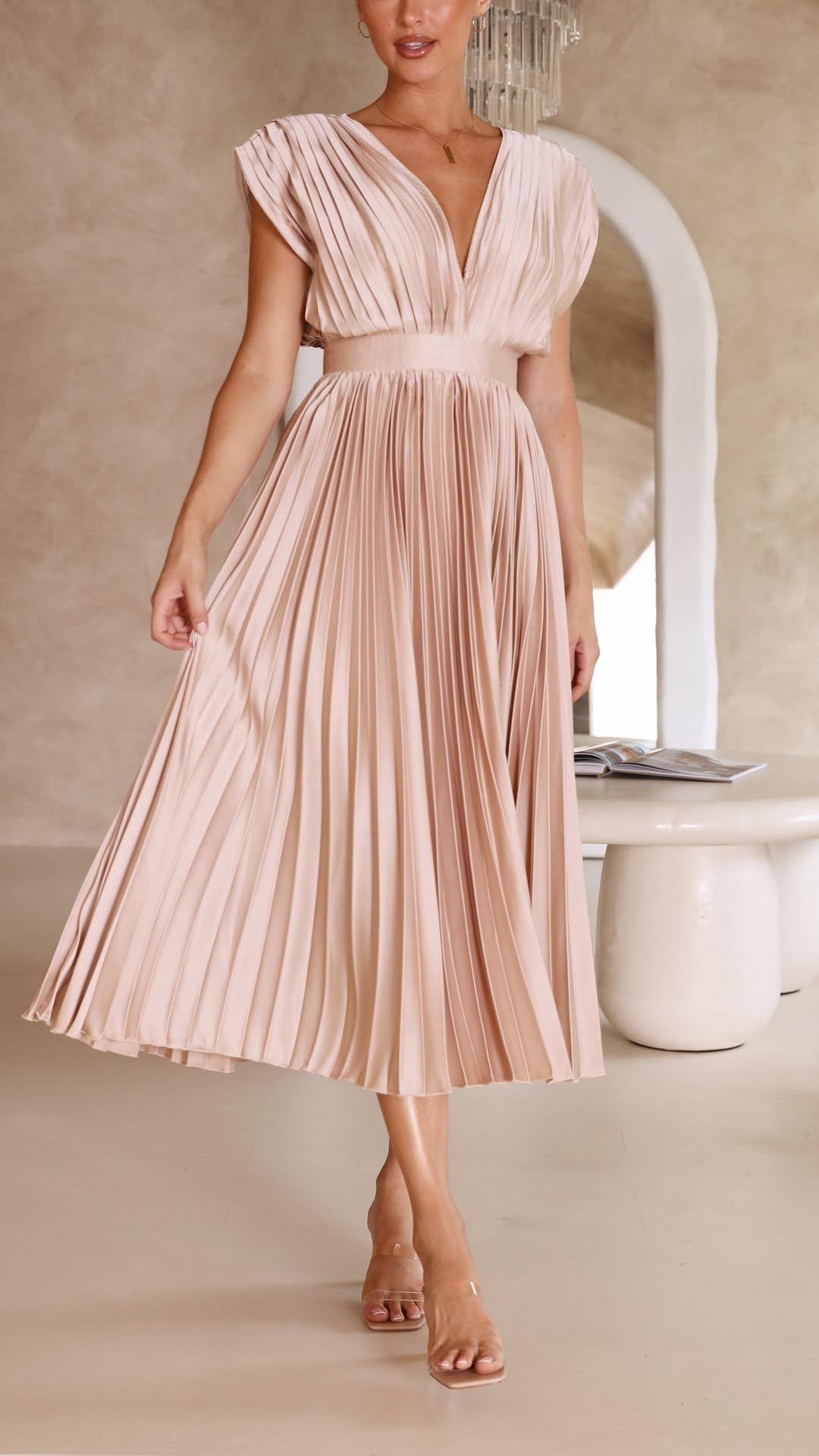Emma | Robe longue à décolleté en V profond