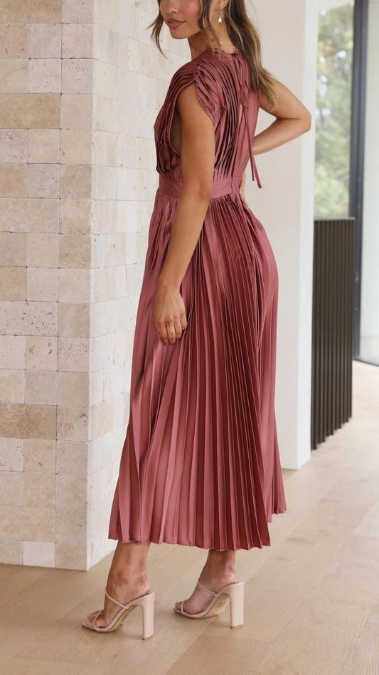 Emma | Robe longue à décolleté en V profond