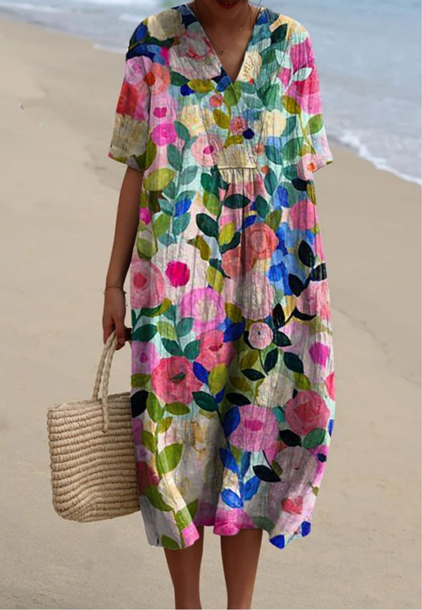 Marie | Robe Florale Colorée