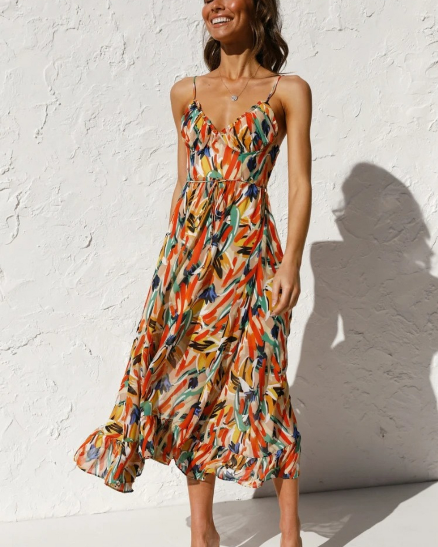 ZANA - ROBE MIDI COLORÉE