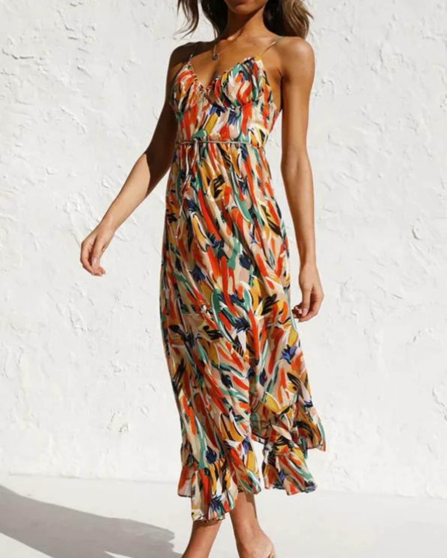 ZANA - ROBE MIDI COLORÉE