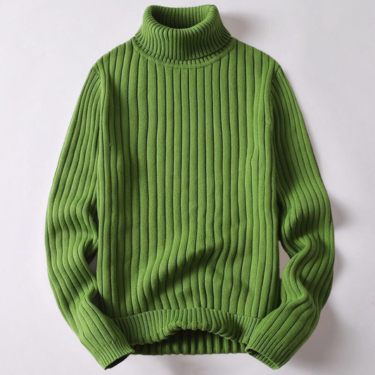 Léo - Pull automne à col roulé homme