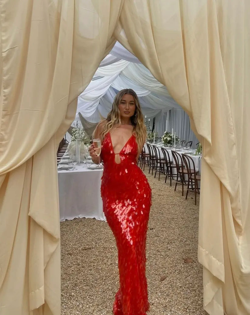 Kailani | Robe longue maxi avec paillettes