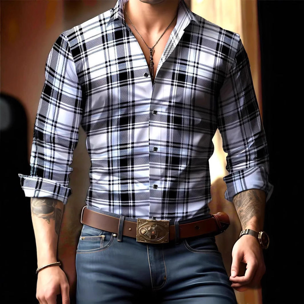 👔 Julien™ – Chemise cintrée à carreaux