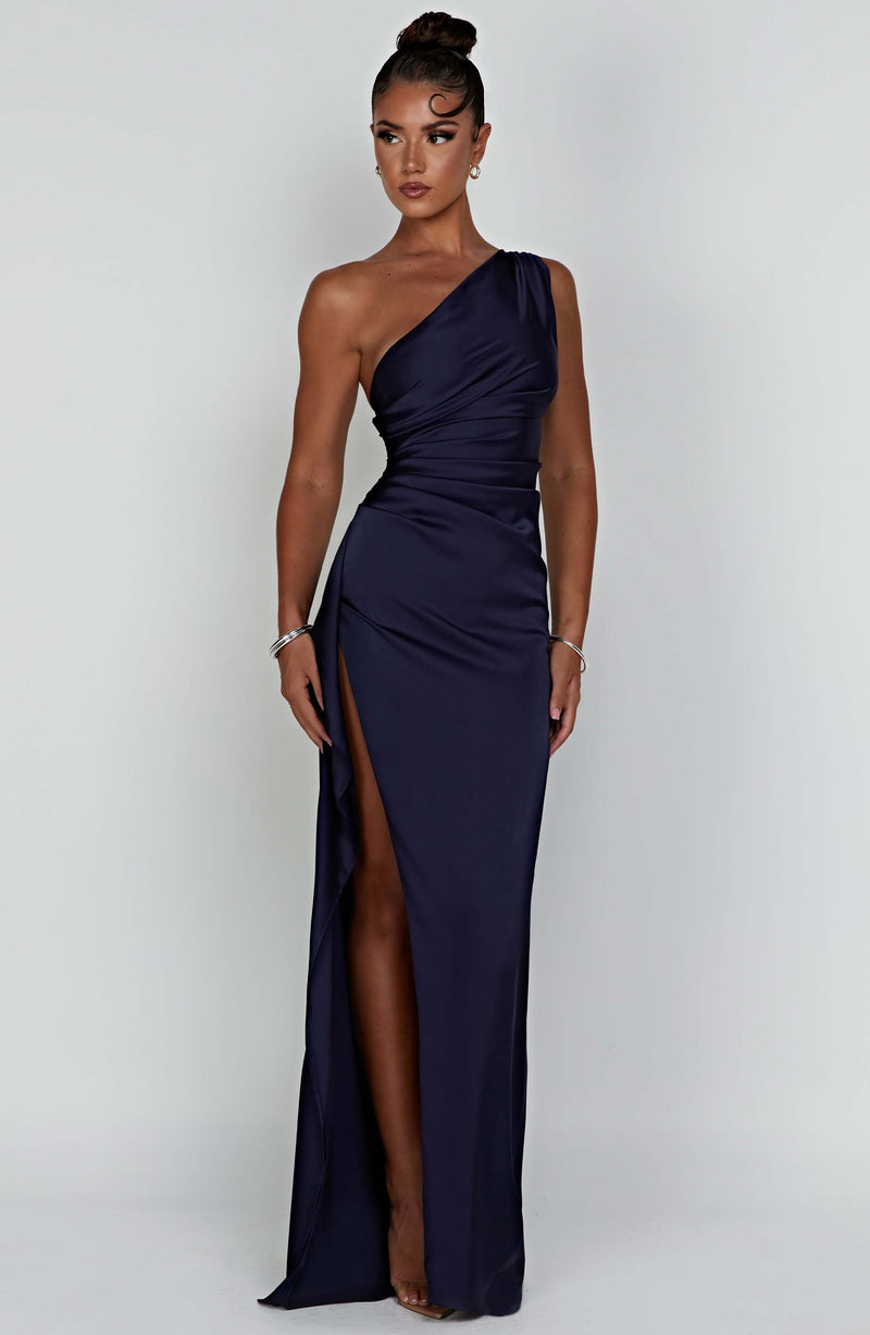 Skye | Robe longue en velours côtelé