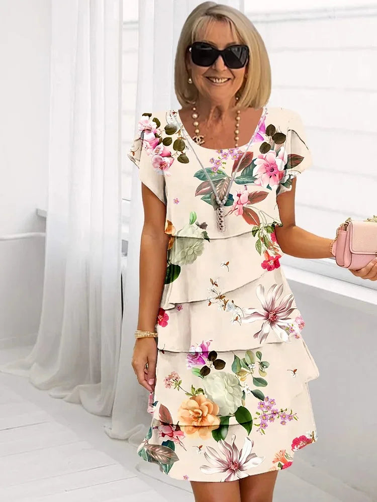 Robe florale lumineuse Francin