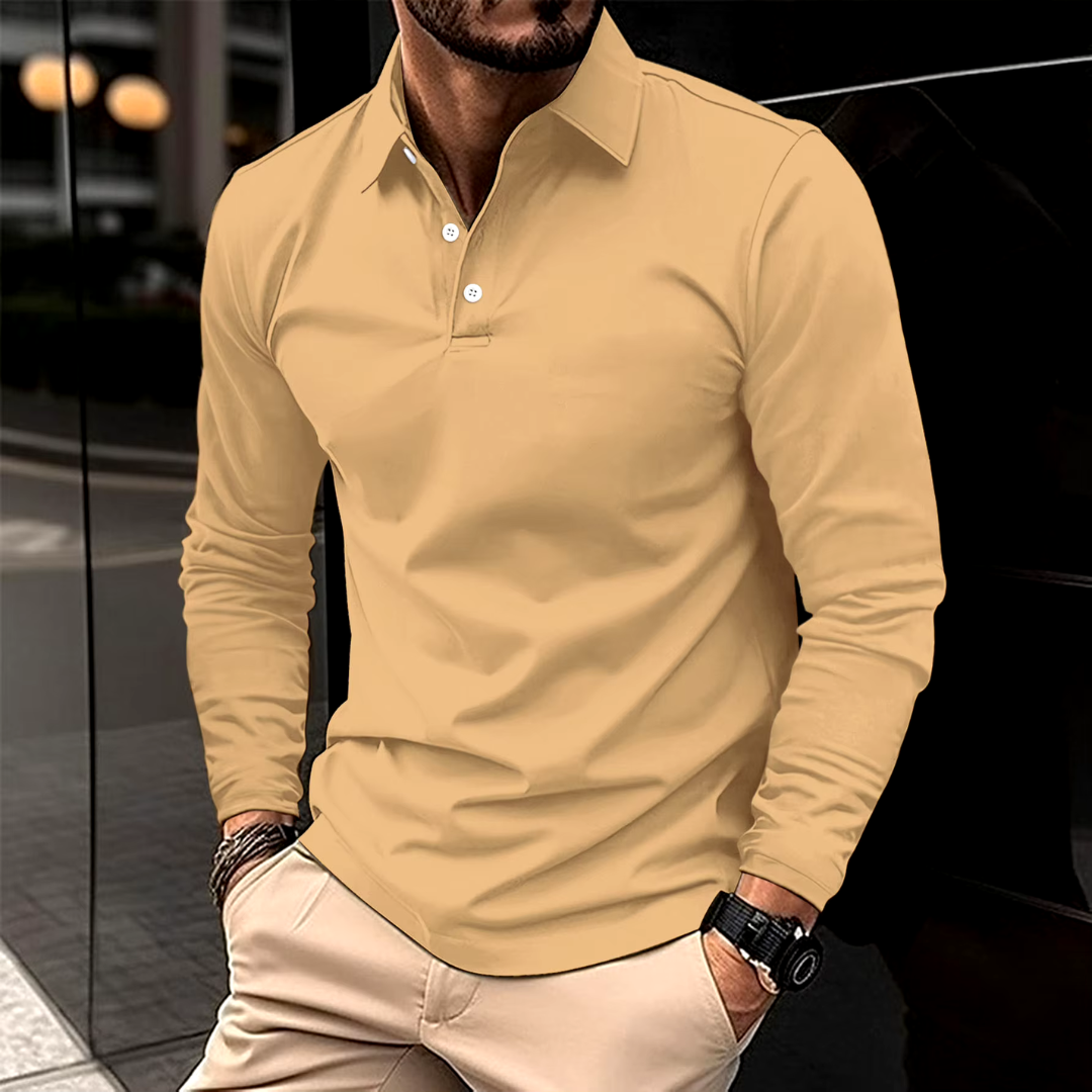 Ethan™ - Polo décontracté à manches longues