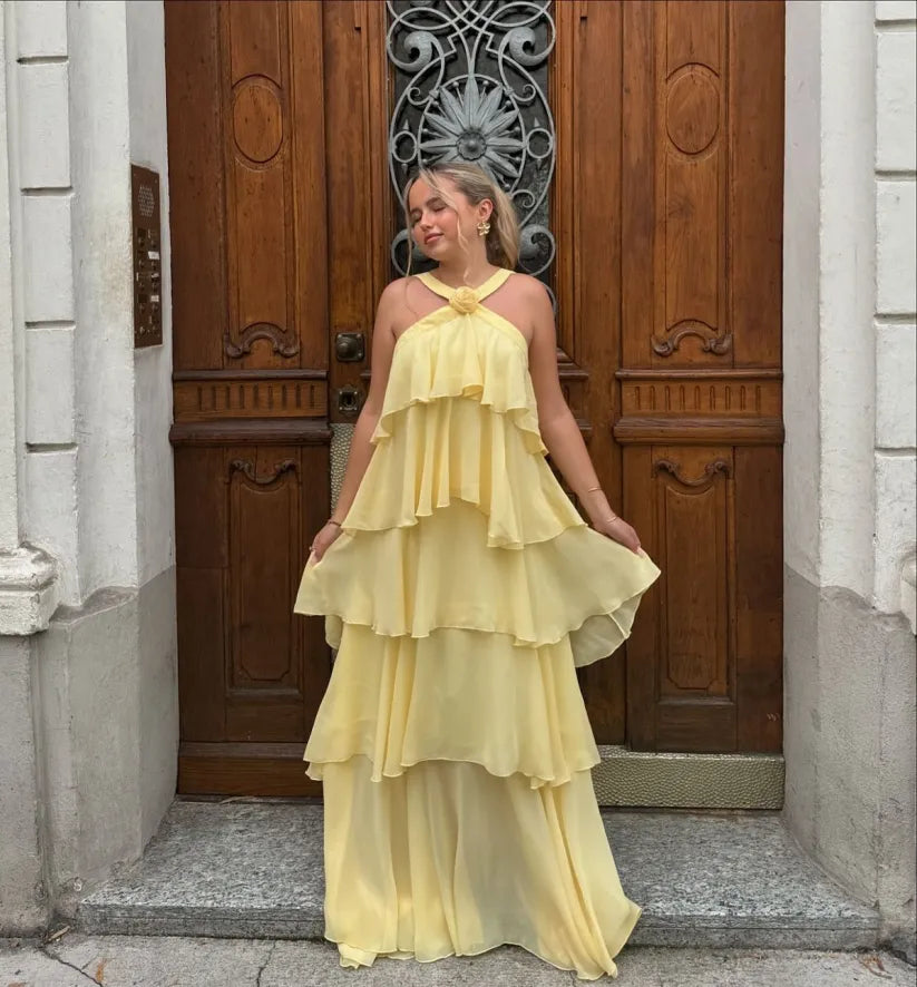 Amira | Robe longue à paillettes sans dos