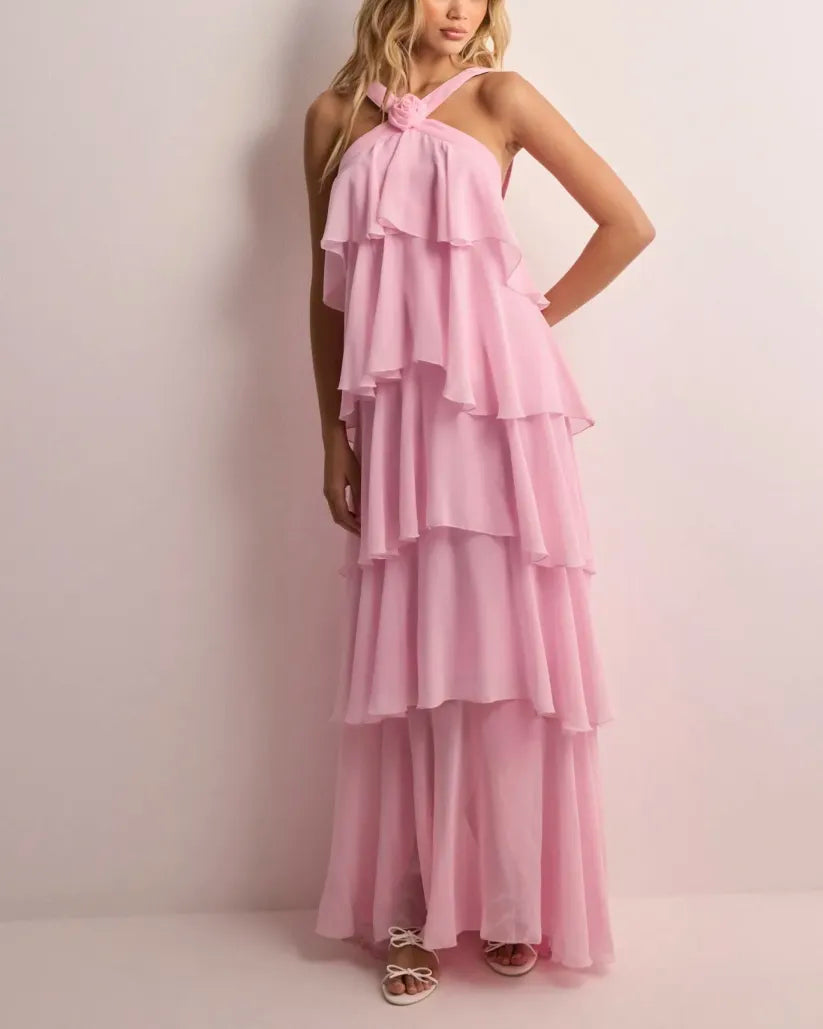 Amira | Robe longue à paillettes sans dos