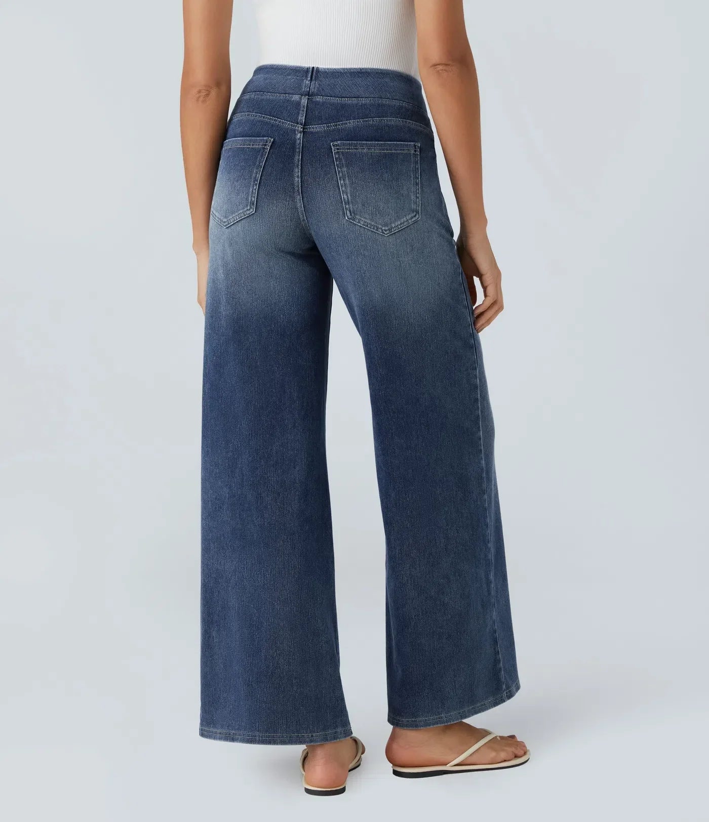 Eva | Pantalon extensible à taille haute