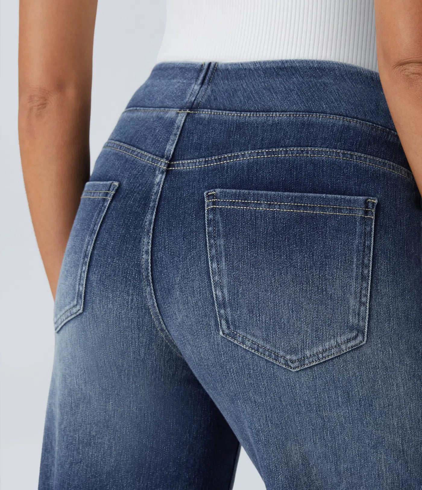 Eva | Pantalon extensible à taille haute