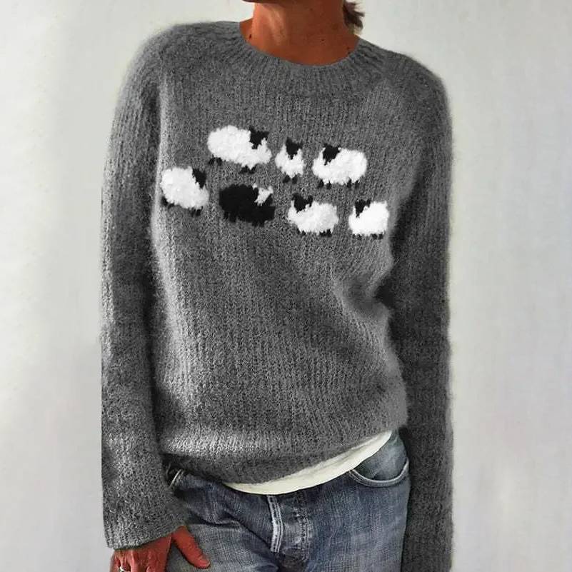 Lina™ - Pull à Moules Mouton Confortable et mignon