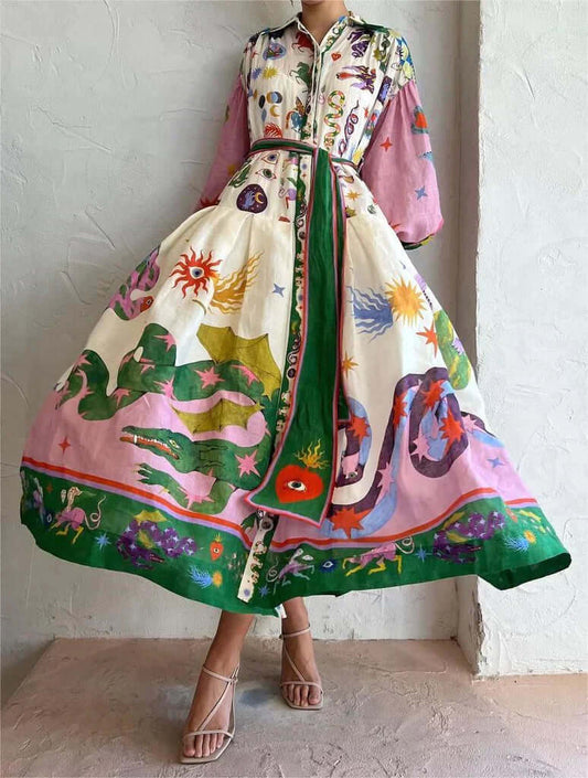 Dorthe™ | Robe Maxi Italienne Élégante
