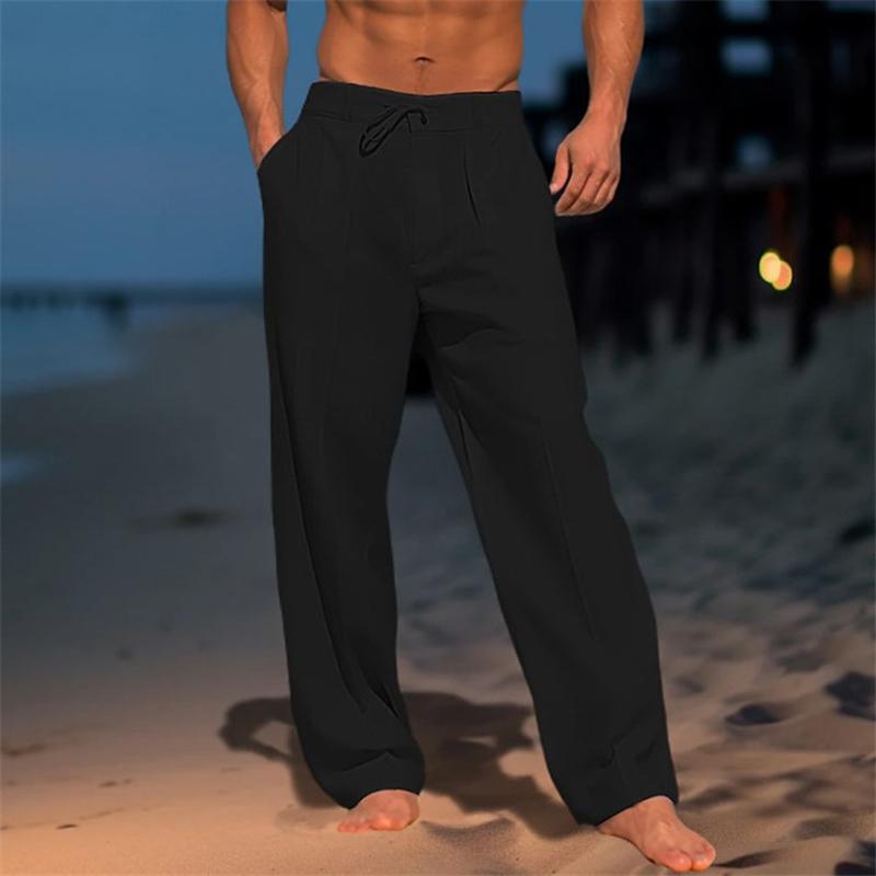 Pantalons unis en lin Nathan™