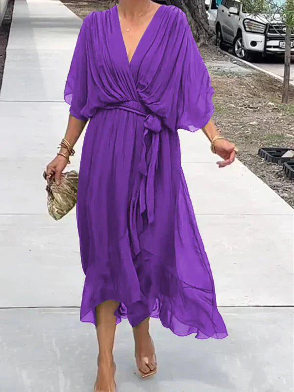 DARIA | ROBE LÉGÈRE AVEC ENCOLURE EN V