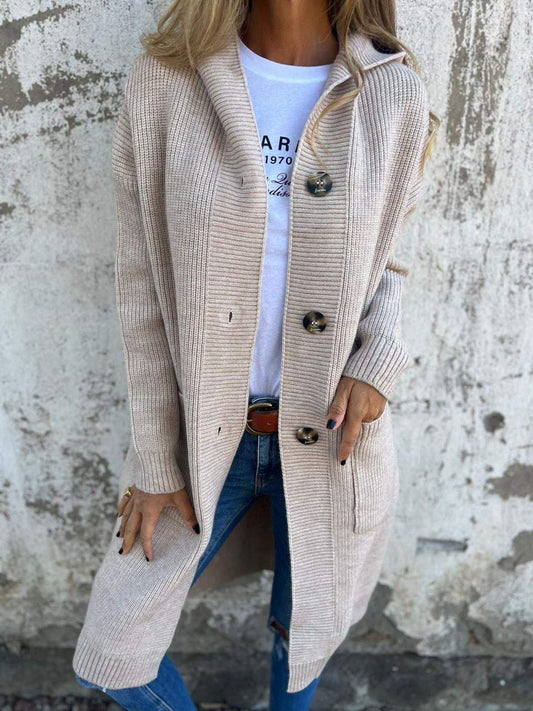 Frida | Gilet Long en Tricot