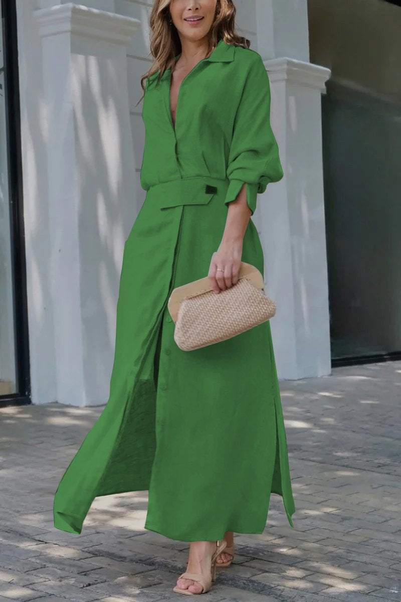 Jeanette | Robe longue à décolleté en V