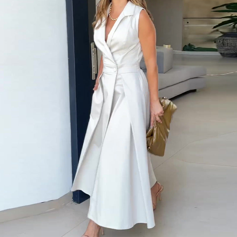 Amancia | Robe midi à décolleté en V
