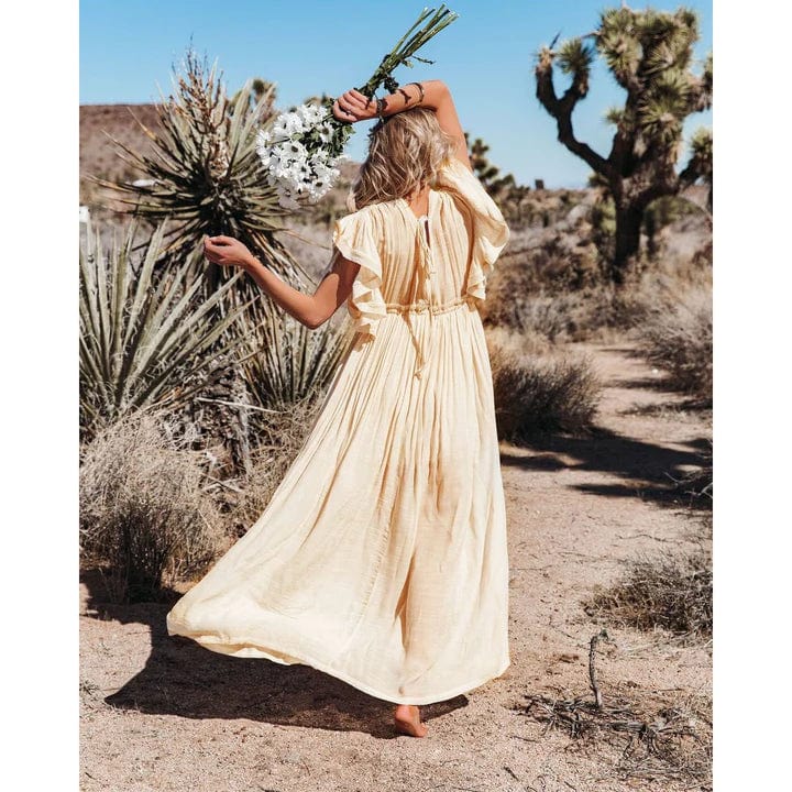 Robe longue Ibiza de Solana en crème