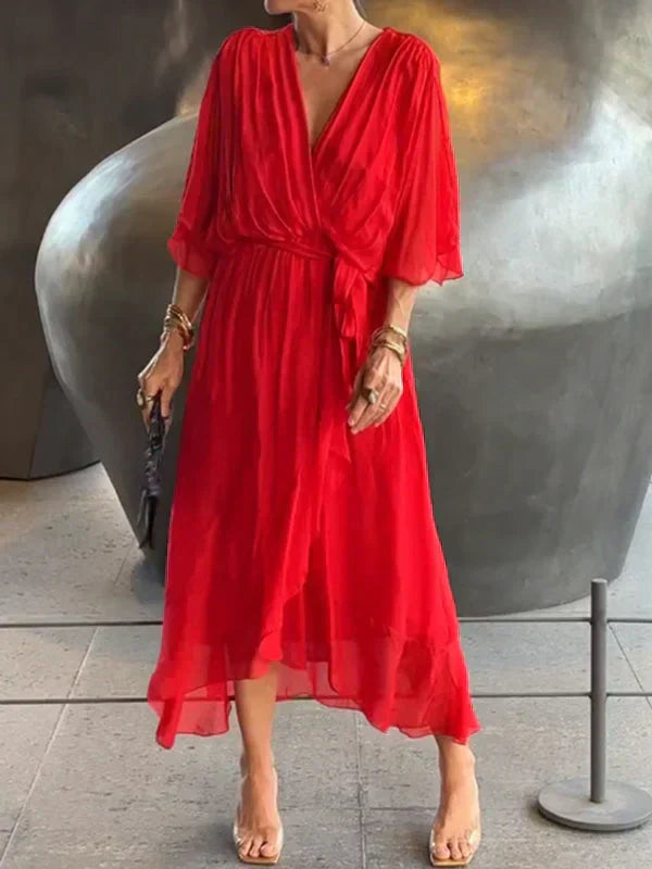 DARIA | ROBE LÉGÈRE AVEC ENCOLURE EN V