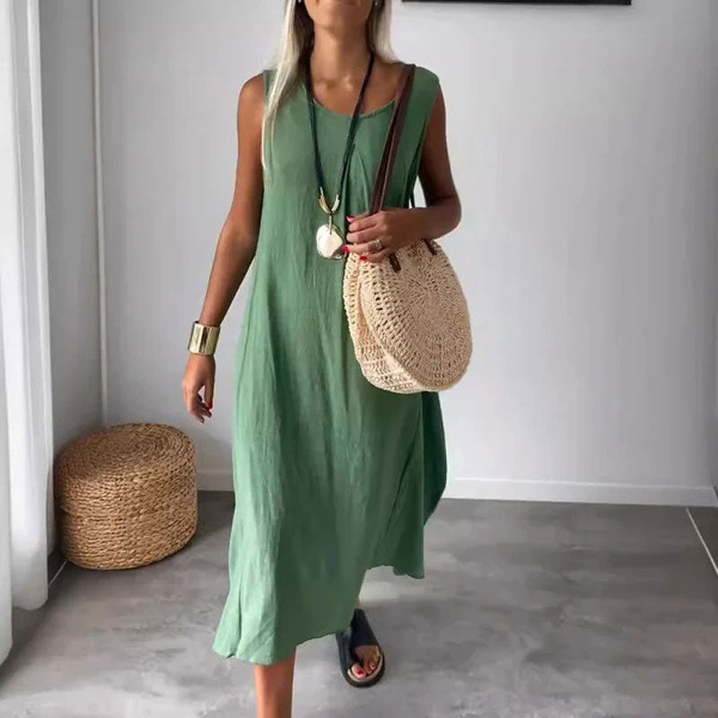 Noemi | Robe informelle sans manches avec poches