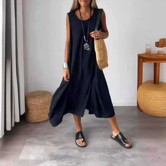 Noemi | Robe informelle sans manches avec poches