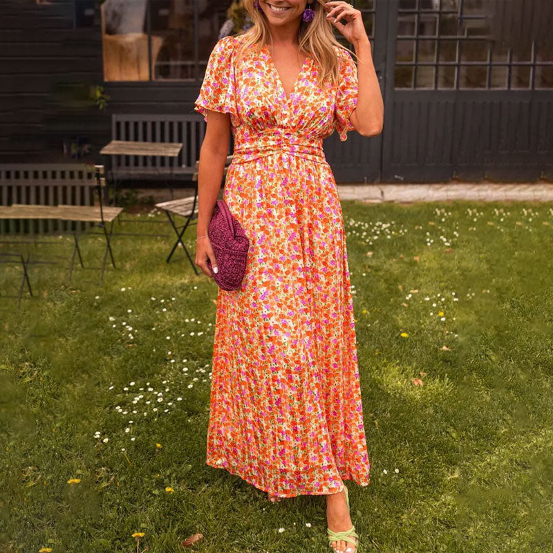 Romy | Robe d'été avec encolure en V