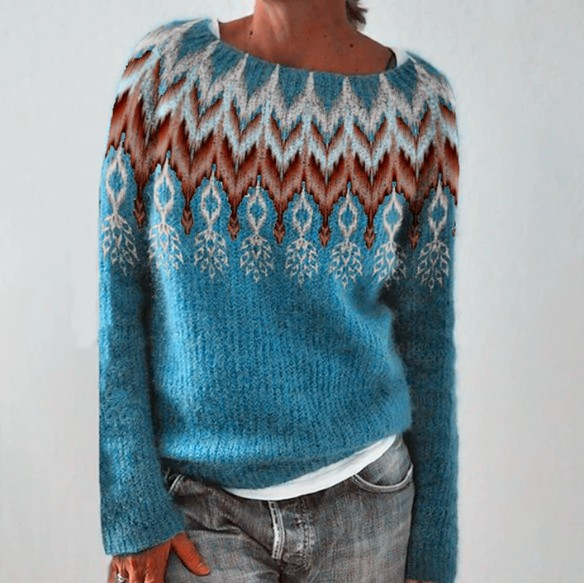Silvia™ - Pull à style rétro