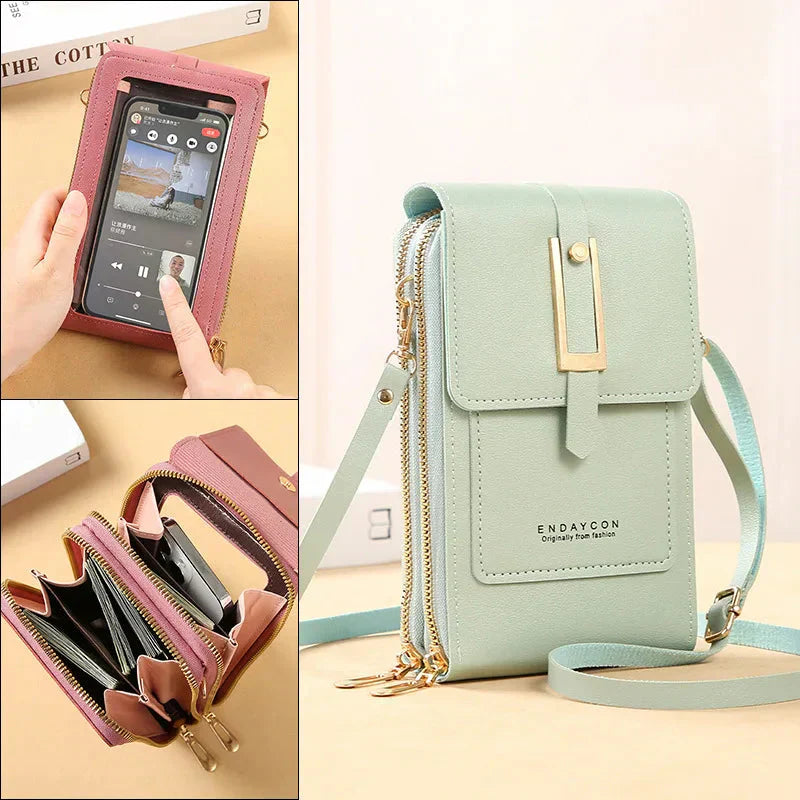 Afton - Touch Screen Cell Phone Shoulder Bag